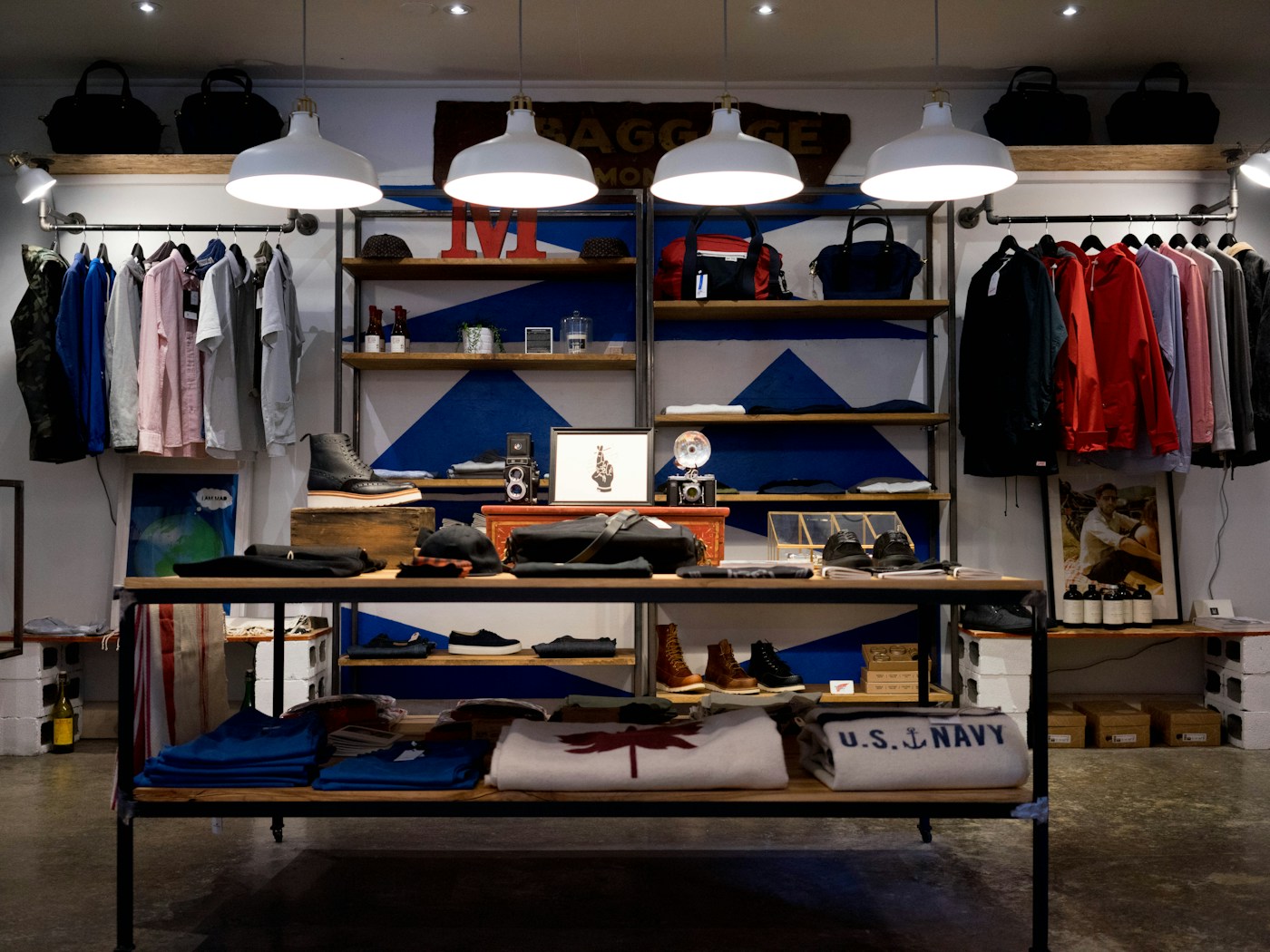 A distinctive independent retail interior with a clear visual point of view